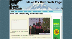 Desktop Screenshot of makemyownwebpage.com