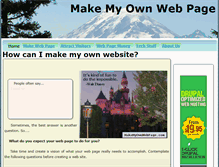 Tablet Screenshot of makemyownwebpage.com